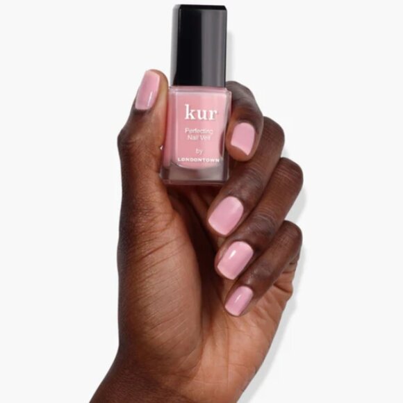 ❣️2/$36 NEW Londontown Kur Perfecting Nail Veil No. 7 Pink Full Size 12mL - Picture 1 of 5